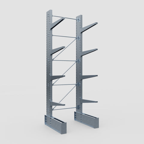 Cantilever Rack - Single Sided - Ultra Heavy Duty - Hot Dip Galvanized - Full Bay - Height 4877mm
