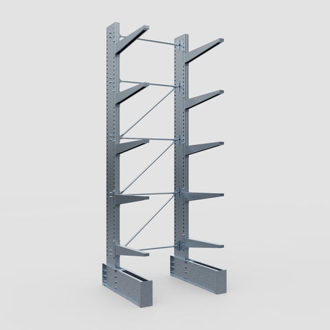 Cantilever Rack - Single Sided - Ultra Heavy Duty - Hot Dip Galvanized - Full Bay - Height 4877mm