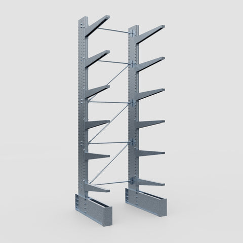 Cantilever Rack - Single Sided - Ultra Heavy Duty - Hot Dip Galvanized - Full Bay - Height 4877mm