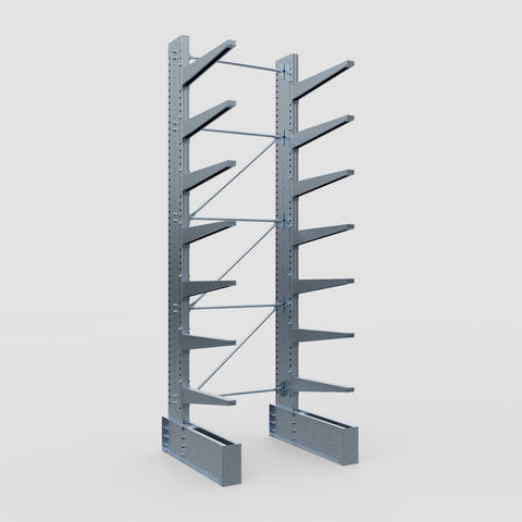 Cantilever Rack - Single Sided - Ultra Heavy Duty - Hot Dip Galvanized - Full Bay - Height 4877mm