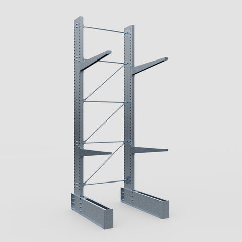Cantilever Rack - Single Sided - Ultra Heavy Duty - Hot Dip Galvanized - Full Bay - Height 4877mm