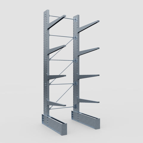 Cantilever Rack - Single Sided - Ultra Heavy Duty - Hot Dip Galvanized - Full Bay - Height 4877mm