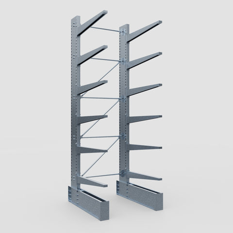 Cantilever Rack - Single Sided - Ultra Heavy Duty - Hot Dip Galvanized - Full Bay - Height 4877mm