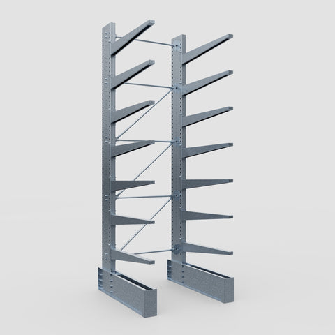 Cantilever Rack - Single Sided - Ultra Heavy Duty - Hot Dip Galvanized - Full Bay - Height 4877mm