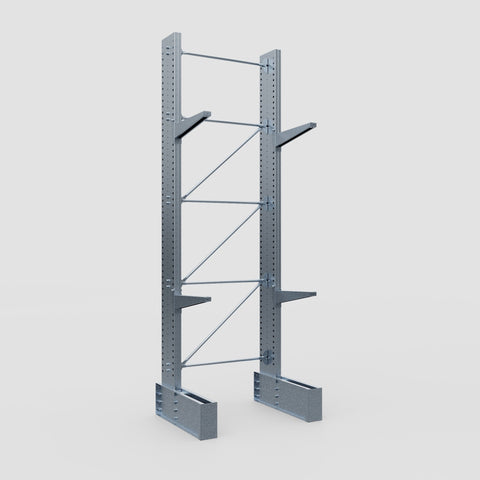 Cantilever Rack - Single Sided - Ultra Heavy Duty - Hot Dip Galvanized - Full Bay - Height 4877mm