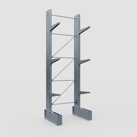Cantilever Rack - Single Sided - Ultra Heavy Duty - Hot Dip Galvanized - Full Bay - Height 4877mm