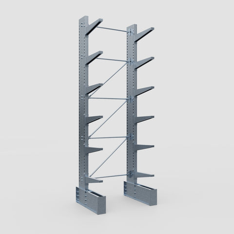 Cantilever Rack - Single Sided - Ultra Heavy Duty - Hot Dip Galvanized - Full Bay - Height 4877mm