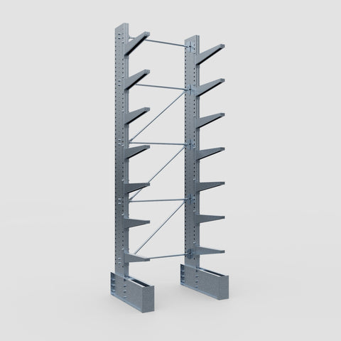 Cantilever Rack - Single Sided - Ultra Heavy Duty - Hot Dip Galvanized - Full Bay - Height 4877mm