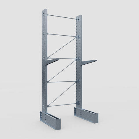 Cantilever Rack - Single Sided - Ultra Heavy Duty - Hot Dip Galvanized - Full Bay - Height 4877mm