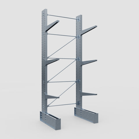 Cantilever Rack - Single Sided - Ultra Heavy Duty - Hot Dip Galvanized - Full Bay - Height 4877mm