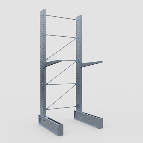 Cantilever Rack - Single Sided - Ultra Heavy Duty - Hot Dip Galvanized - Full Bay - Height 4877mm