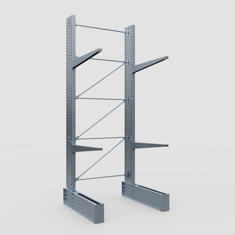 Cantilever Rack - Single Sided - Ultra Heavy Duty - Hot Dip Galvanized - Full Bay - Height 4877mm