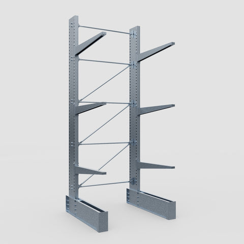 Cantilever Rack - Single Sided - Ultra Heavy Duty - Hot Dip Galvanized - Full Bay - Height 4877mm