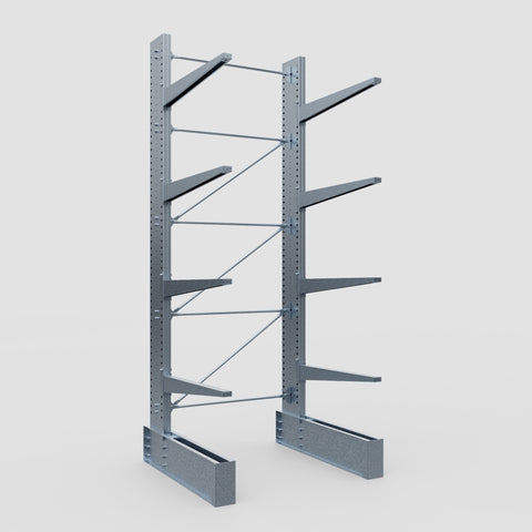 Cantilever Rack - Single Sided - Ultra Heavy Duty - Hot Dip Galvanized - Full Bay - Height 4877mm
