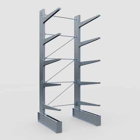 Cantilever Rack - Single Sided - Ultra Heavy Duty - Hot Dip Galvanized - Full Bay - Height 4877mm