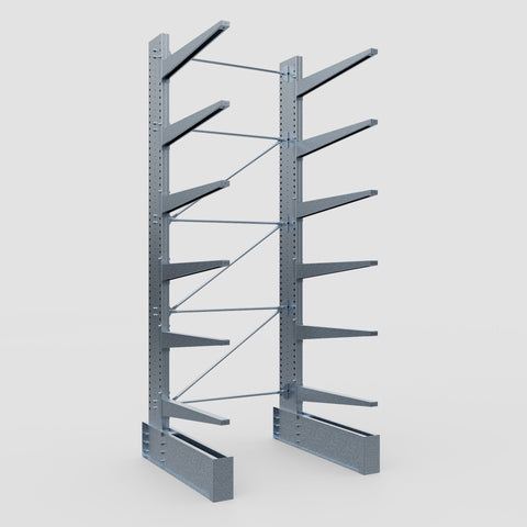 Cantilever Rack - Single Sided - Ultra Heavy Duty - Hot Dip Galvanized - Full Bay - Height 4877mm