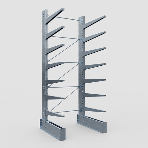 Cantilever Rack - Single Sided - Ultra Heavy Duty - Hot Dip Galvanized - Full Bay - Height 4877mm