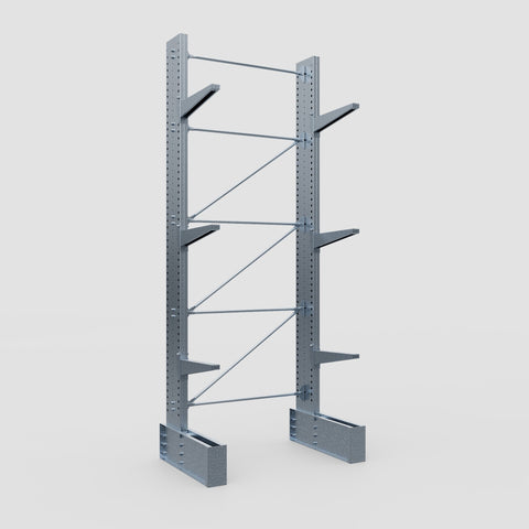 Cantilever Rack - Single Sided - Ultra Heavy Duty - Hot Dip Galvanized - Full Bay - Height 4877mm