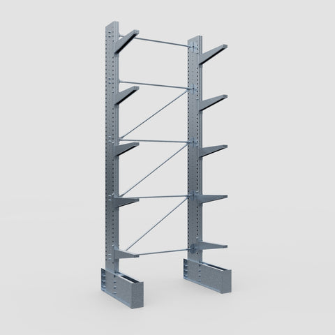 Cantilever Rack - Single Sided - Ultra Heavy Duty - Hot Dip Galvanized - Full Bay - Height 4877mm