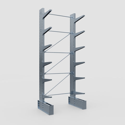 Cantilever Rack - Single Sided - Ultra Heavy Duty - Hot Dip Galvanized - Full Bay - Height 4877mm