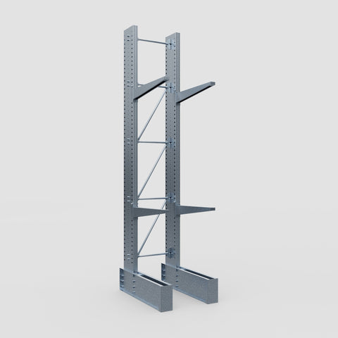 Cantilever Rack - Single Sided - Ultra Heavy Duty - Hot Dip Galvanized - Full Bay - Height 4877mm