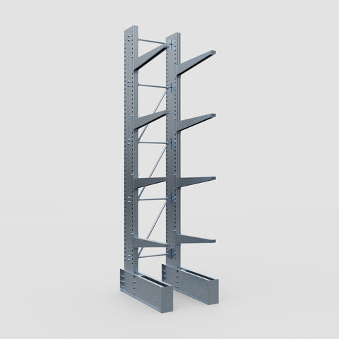 Cantilever Rack - Single Sided - Ultra Heavy Duty - Hot Dip Galvanized - Full Bay - Height 4877mm
