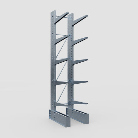 Cantilever Rack - Single Sided - Ultra Heavy Duty - Hot Dip Galvanized - Full Bay - Height 4877mm