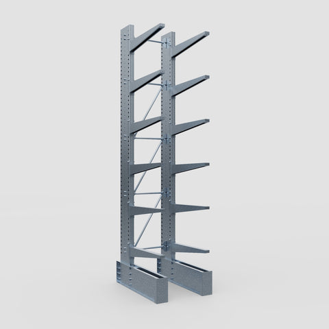 Cantilever Rack - Single Sided - Ultra Heavy Duty - Hot Dip Galvanized - Full Bay - Height 4877mm