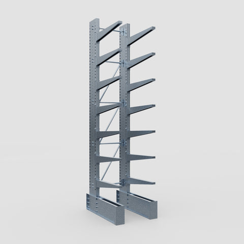 Cantilever Rack - Single Sided - Ultra Heavy Duty - Hot Dip Galvanized - Full Bay - Height 4877mm