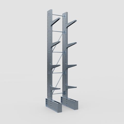 Cantilever Rack - Single Sided - Ultra Heavy Duty - Hot Dip Galvanized - Full Bay - Height 4877mm
