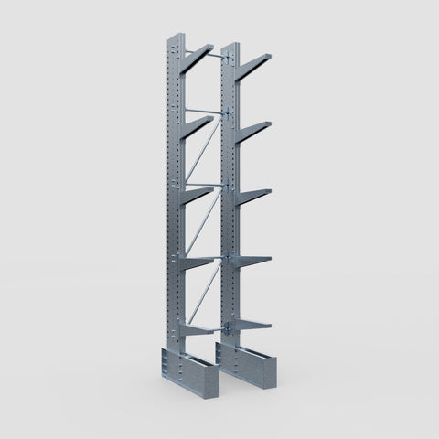 Cantilever Rack - Single Sided - Ultra Heavy Duty - Hot Dip Galvanized - Full Bay - Height 4877mm