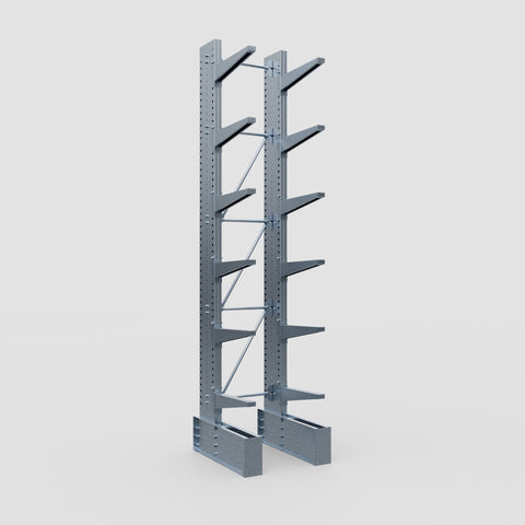 Cantilever Rack - Single Sided - Ultra Heavy Duty - Hot Dip Galvanized - Full Bay - Height 4877mm