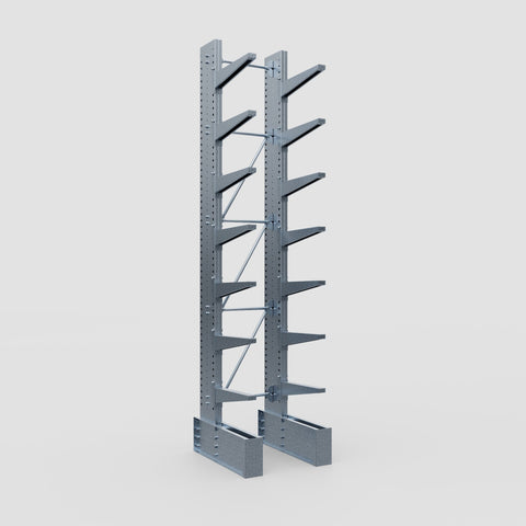 Cantilever Rack - Single Sided - Ultra Heavy Duty - Hot Dip Galvanized - Full Bay - Height 4877mm