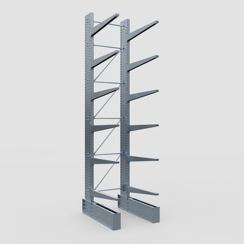 Cantilever Rack - Single Sided - Ultra Heavy Duty - Hot Dip Galvanized - Full Bay - Height 5791mm