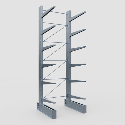 Cantilever Rack - Single Sided - Ultra Heavy Duty - Hot Dip Galvanized - Full Bay - Height 5791mm