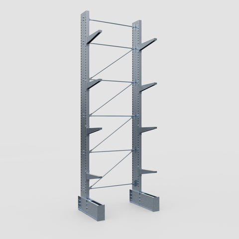 Cantilever Rack - Single Sided - Ultra Heavy Duty - Hot Dip Galvanized - Full Bay - Height 5791mm