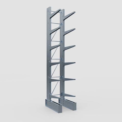 Cantilever Rack - Single Sided - Ultra Heavy Duty - Hot Dip Galvanized - Full Bay - Height 5791mm