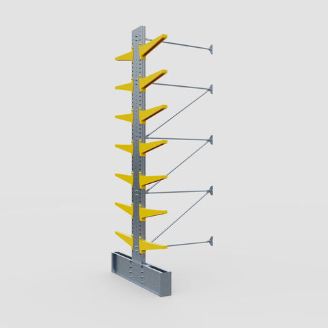 Cantilever Rack - Double Sided - Ultra Heavy Duty - Powder Coated - Add-On Bay - Height 4877mm
