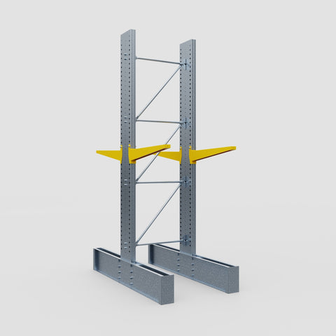 Cantilever Rack - Double Sided - Ultra Heavy Duty - Powder Coated - Full Bay - Height 4267mm