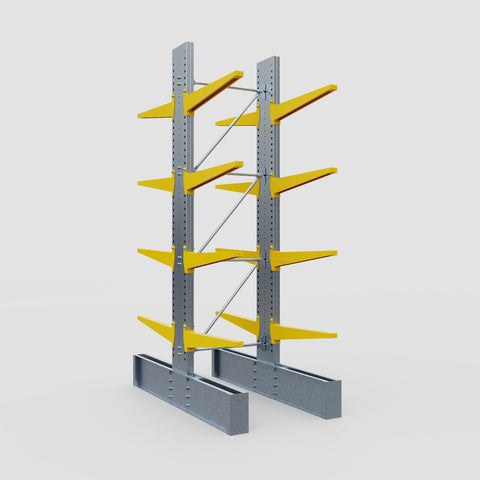 Cantilever Rack - Double Sided - Ultra Heavy Duty - Powder Coated - Full Bay - Height 4267mm
