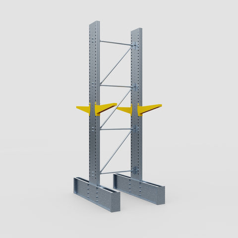 Cantilever Rack - Double Sided - Ultra Heavy Duty - Powder Coated - Full Bay - Height 4267mm