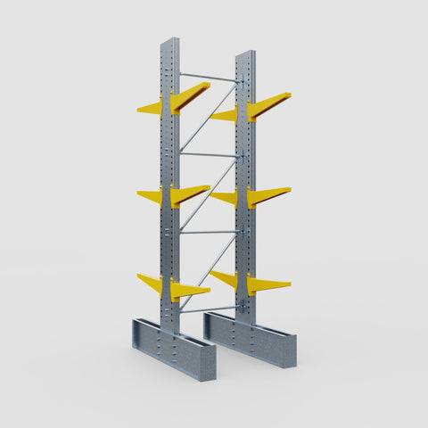 Cantilever Rack - Double Sided - Ultra Heavy Duty - Powder Coated - Full Bay - Height 4267mm
