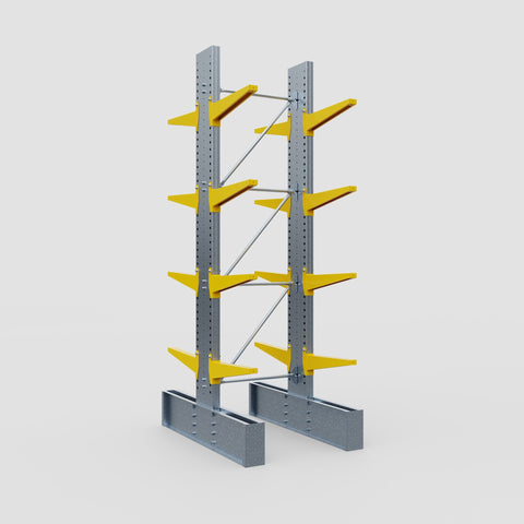 Cantilever Rack - Double Sided - Ultra Heavy Duty - Powder Coated - Full Bay - Height 4267mm
