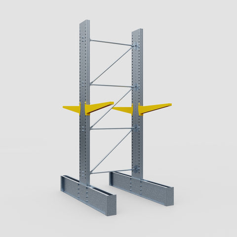 Cantilever Rack - Double Sided - Ultra Heavy Duty - Powder Coated - Full Bay - Height 4267mm