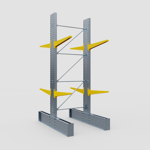 Cantilever Rack - Double Sided - Ultra Heavy Duty - Powder Coated - Full Bay - Height 4267mm