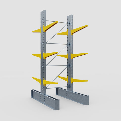 Cantilever Rack - Double Sided - Ultra Heavy Duty - Powder Coated - Full Bay - Height 4267mm