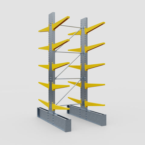 Cantilever Rack - Double Sided - Ultra Heavy Duty - Powder Coated - Full Bay - Height 4267mm