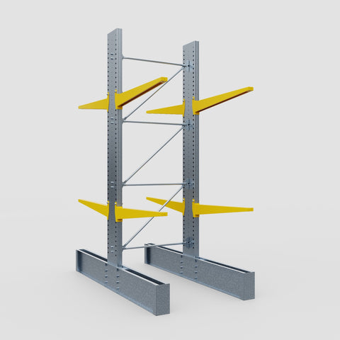Cantilever Rack - Double Sided - Ultra Heavy Duty - Powder Coated - Full Bay - Height 4267mm