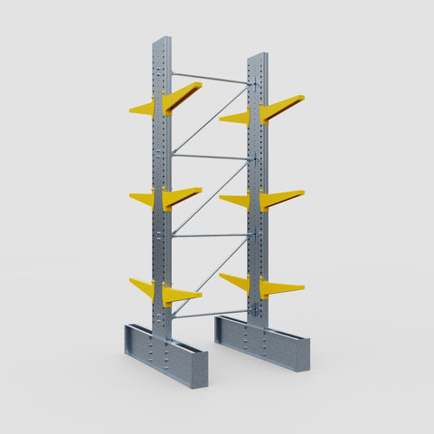 Cantilever Rack - Double Sided - Ultra Heavy Duty - Powder Coated - Full Bay - Height 4267mm