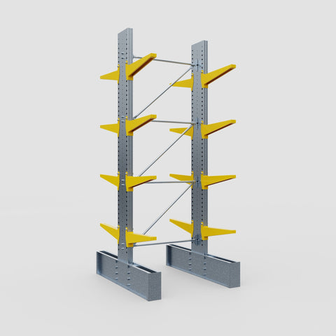 Cantilever Rack - Double Sided - Ultra Heavy Duty - Powder Coated - Full Bay - Height 4267mm